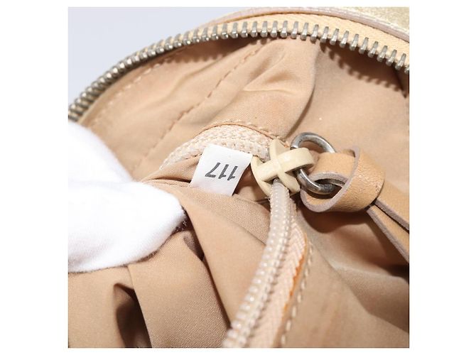 Miu Miu Handtasche aus Leder Gold authentisch 204426 Golden - Ansicht 12