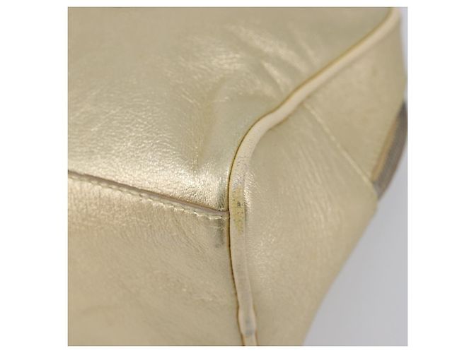 Miu Miu Handtasche aus Leder Gold authentisch 204426 Golden - Ansicht 14