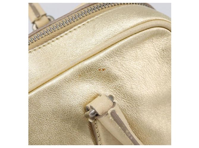 Miu Miu Handtasche aus Leder Gold authentisch 204426 Golden - Ansicht 19