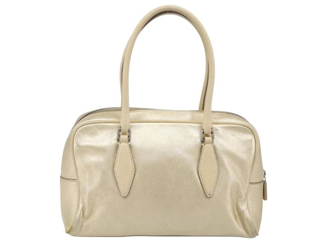 Miu Miu Handtasche aus Leder Gold authentisch 204426 Golden - Ansicht 2