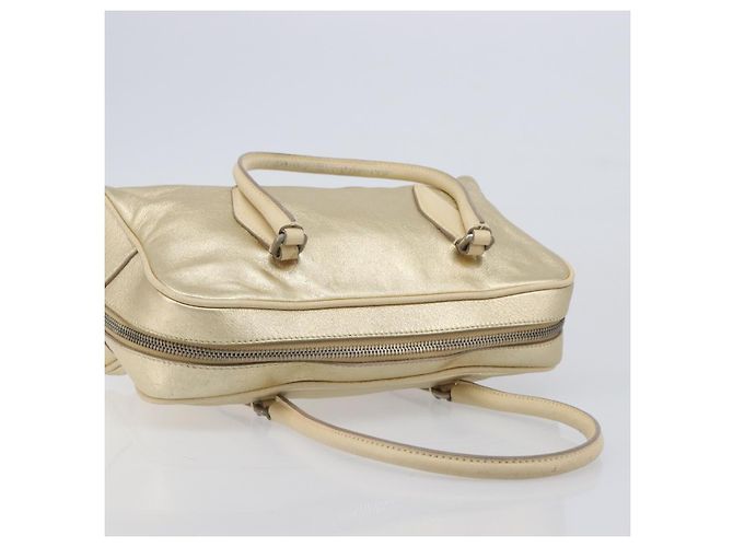 Miu Miu Handtasche aus Leder Gold authentisch 204426 Golden - Ansicht 6