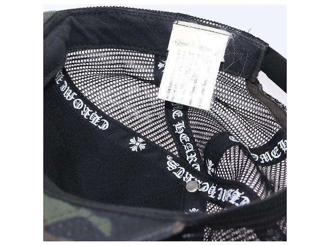 Chrome Hearts Camouflage Cap Baumwolle Black Auth yk20884M Schwarz - Ansicht 15