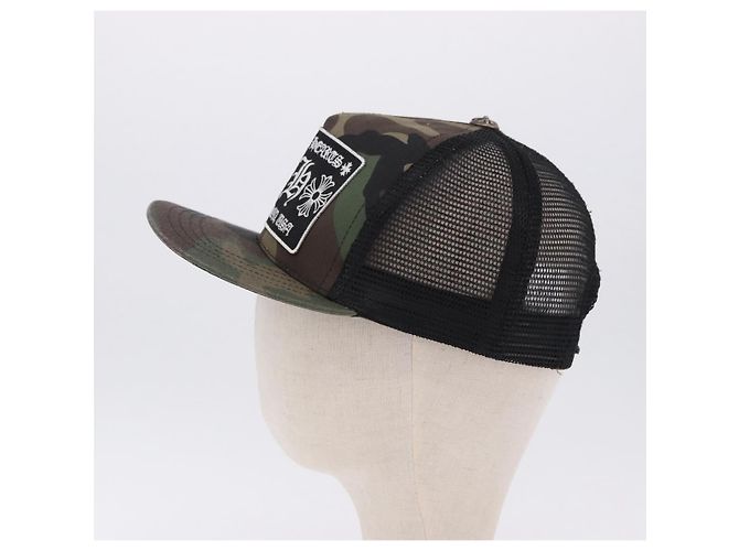 Chrome Hearts Camouflage Cap Baumwolle Black Auth yk20884M Schwarz - Ansicht 3