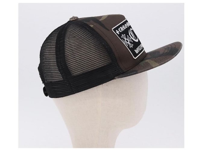 Chrome Hearts Camouflage Cap Baumwolle Black Auth yk20884M Schwarz - Ansicht 4