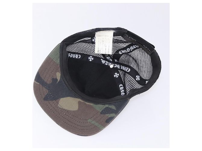 Chrome Hearts Camouflage Cap Baumwolle Black Auth yk20884M Schwarz - Ansicht 9