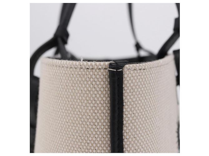 LOEWE x Ghibli Spirited Away Soot Sprites Anagram Tote Small Auth 167586SM Nero Beige - vista 6