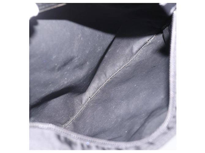 Borsa a tracolla PRADA Nylon Nero Argento Auth 205175A - vista 11