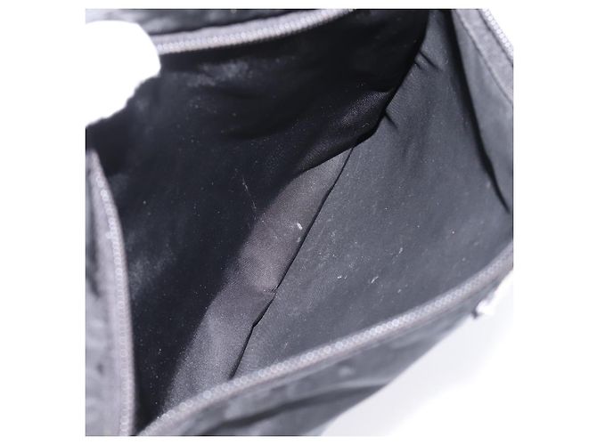 Borsa a tracolla PRADA Nylon Nero Argento Auth 205175A - vista 22