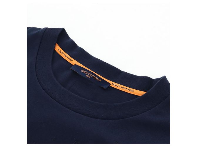 Camiseta LOUIS VUITTON x NIGO Pharrell Williams Navy HTY78WY75 Auth 167608SM Azul marino - vista 13
