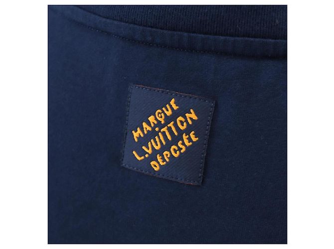 Camiseta LOUIS VUITTON x NIGO Pharrell Williams Navy HTY78WY75 Auth 167608SM Azul marino - vista 5