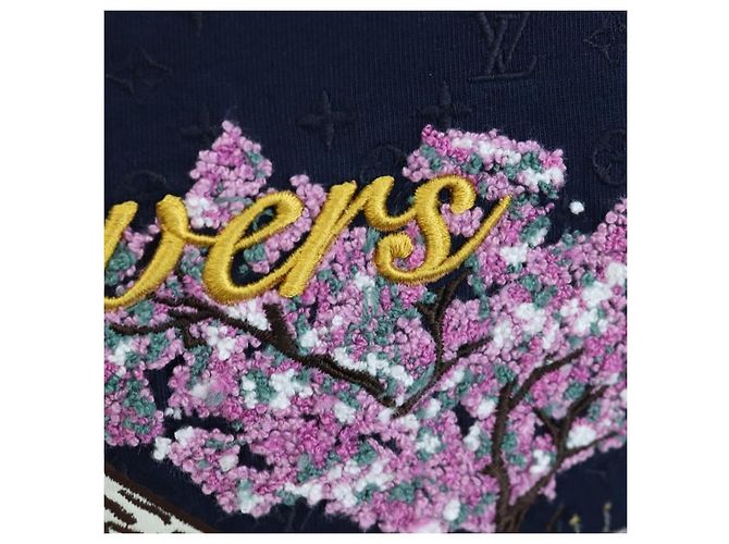 Camiseta LOUIS VUITTON x NIGO Pharrell Williams Navy HTY78WY75 Auth 167608SM Azul marino - vista 8