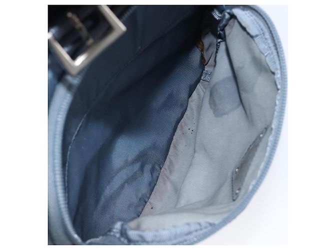 Mochila PRADA Nylon Azul Claro Plata Auth 203438 - vista 28
