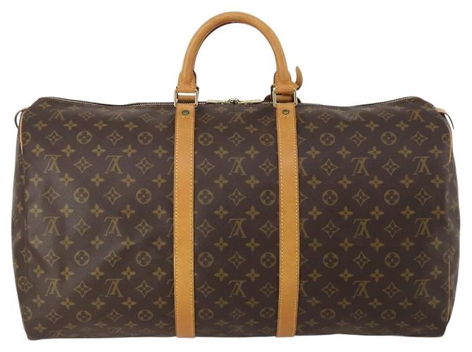 LOUIS VUITTON Monogram Keepall 55 Boston Bag M41424 LV Auth 199425V Monogramm - Ansicht 2