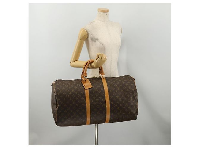 LOUIS VUITTON Monogram Keepall 55 Boston Bag M41424 LV Auth 199425V Monogramm - Ansicht 22