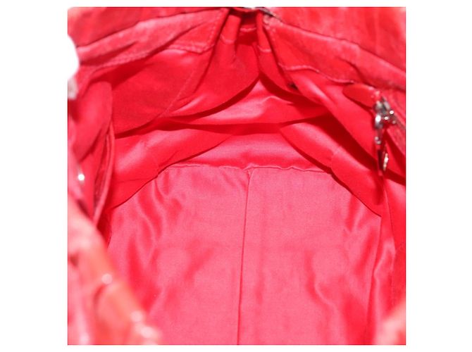 Borsa a mano Miu Miu Vitellolux 2way Red Gold Auth 204332V Rosso D'oro - vista 25