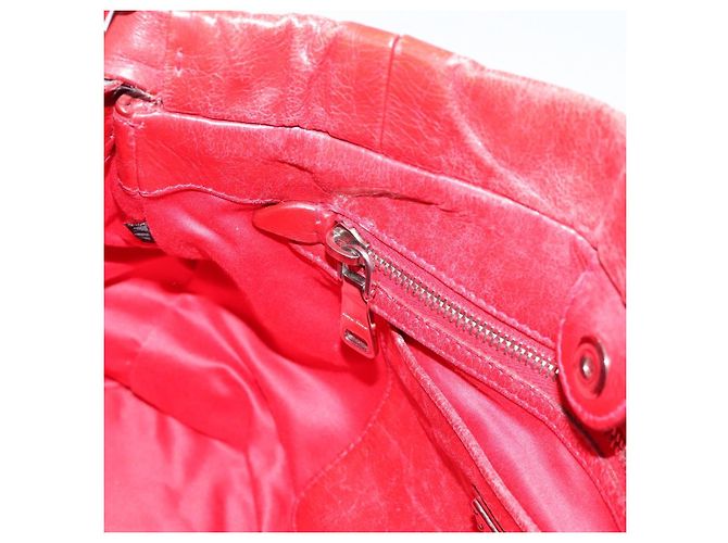 Borsa a mano Miu Miu Vitellolux 2way Red Gold Auth 204332V Rosso D'oro - vista 26