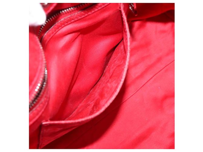 Borsa a mano Miu Miu Vitellolux 2way Red Gold Auth 204332V Rosso D'oro - vista 28