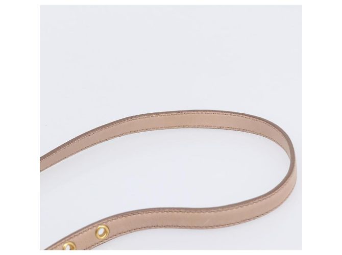 Borsa a mano Miu Miu Matelassé in pelle 2way Beige Tono Oro Auth 167614M - vista 17