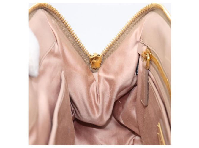 Borsa a mano Miu Miu Matelassé in pelle 2way Beige Tono Oro Auth 167614M - vista 30
