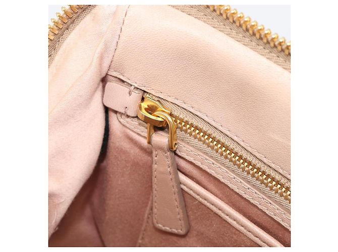 Borsa a mano Miu Miu Matelassé in pelle 2way Beige Tono Oro Auth 167614M - vista 31