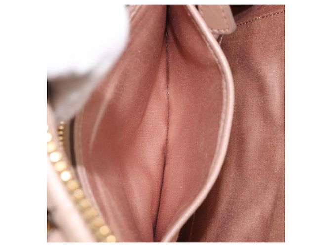 Borsa a mano Miu Miu Matelassé in pelle 2way Beige Tono Oro Auth 167614M - vista 33