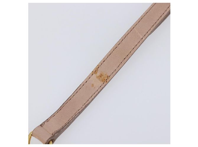 Borsa a mano Miu Miu Matelassé in pelle 2way Beige Tono Oro Auth 167614M - vista 9