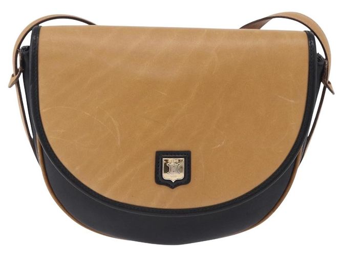 16 Céline Borsa a tracolla CELINE in pelle beige tono oro Auth ka6215 - vista 13