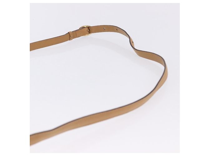 16 Céline Borsa a tracolla CELINE in pelle beige tono oro Auth ka6215 - vista 15