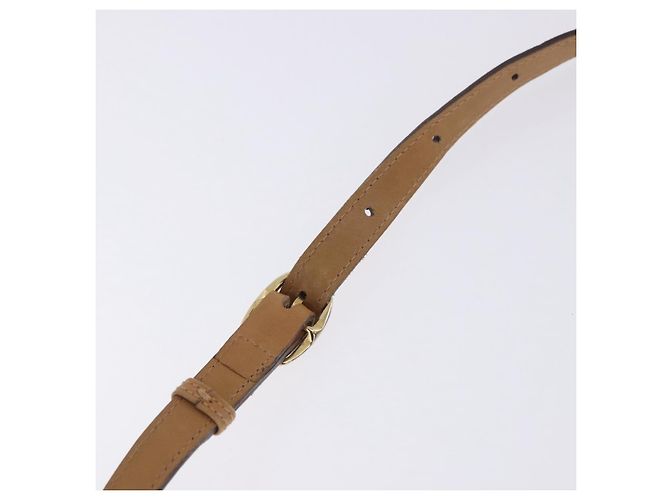 16 Céline Borsa a tracolla CELINE in pelle beige tono oro Auth ka6215 - vista 16