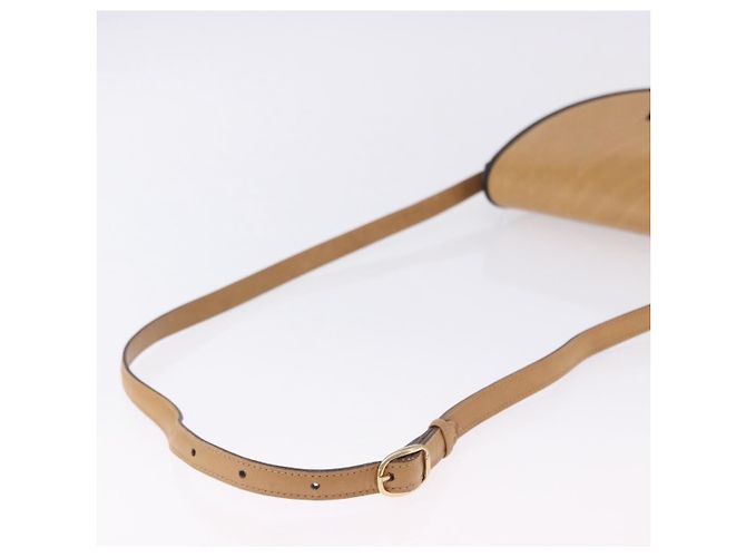 16 Céline Borsa a tracolla CELINE in pelle beige tono oro Auth ka6215 - vista 9