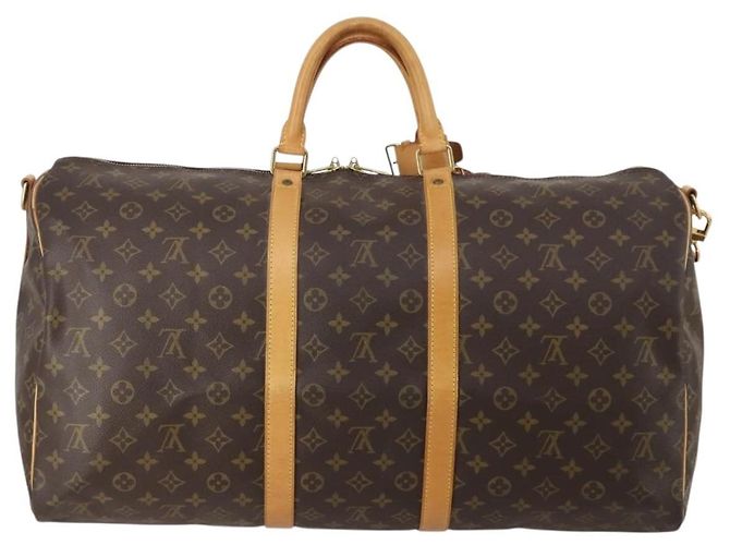 LOUIS VUITTON Monogram Keepall Bandouliere 55 Boston Bag M41414 LV Auth 200406V Monogramma - vista 2