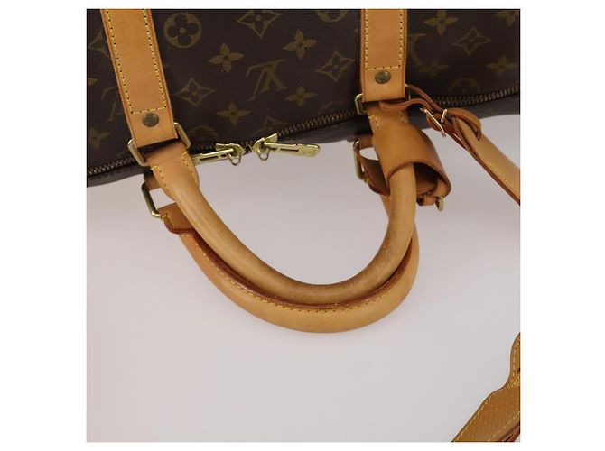 LOUIS VUITTON Monogram Keepall Bandouliere 55 Boston Bag M41414 LV Auth 200406V Monogramma - vista 8
