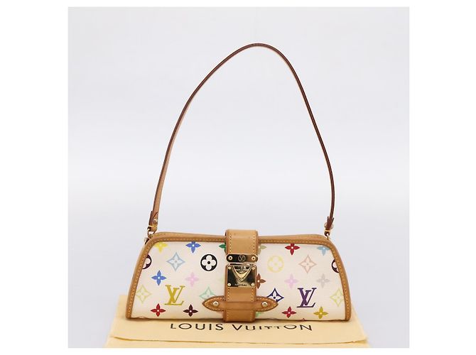 LOUIS VUITTON Monogram Multicolor Shirley Bag White M40049 LV Auth 204851V Blanc - vue 12