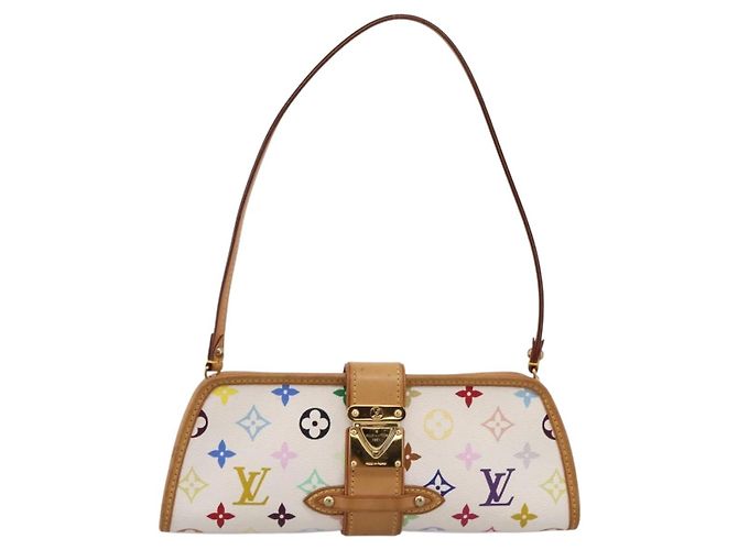 LOUIS VUITTON Monogram Multicolor Shirley Bag White M40049 LV Auth 204851V Blanc - vue 13