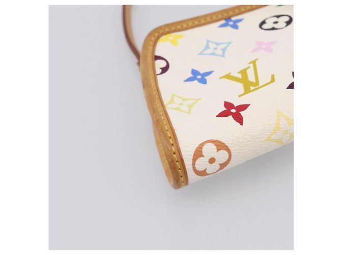 LOUIS VUITTON Monogram Multicolor Shirley Bag White M40049 LV Auth 204851V Blanc - vue 16