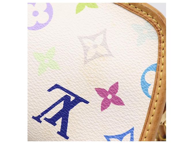LOUIS VUITTON Monogram Multicolor Shirley Bag White M40049 LV Auth 204851V Blanc - vue 19