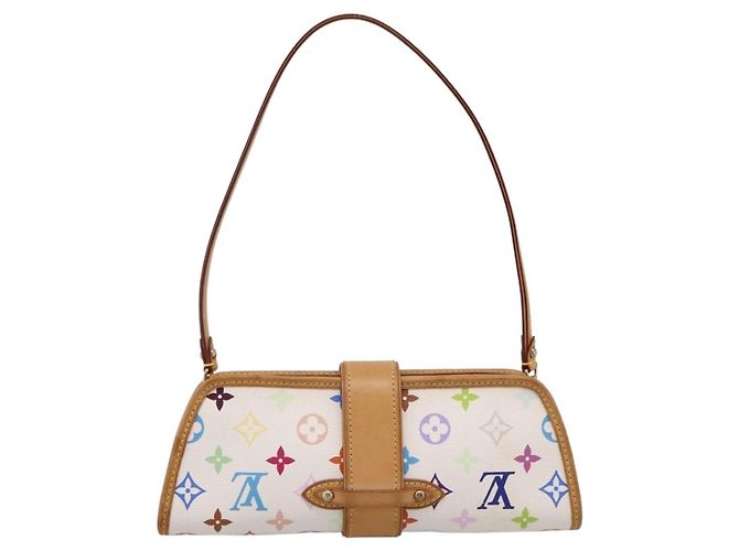 LOUIS VUITTON Monogram Multicolor Shirley Bag White M40049 LV Auth 204851V Blanc - vue 2