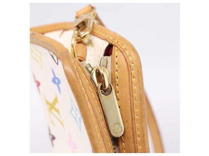 LOUIS VUITTON Monogram Multicolor Shirley Bag White M40049 LV Auth 204851V Blanc - vue 21