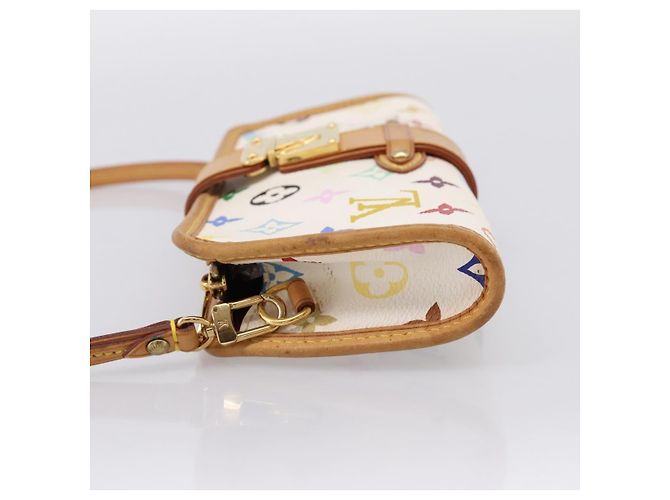 LOUIS VUITTON Monogram Multicolor Shirley Bag White M40049 LV Auth 204851V Blanc - vue 3