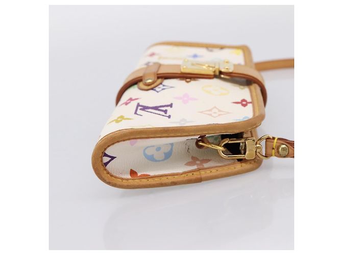 LOUIS VUITTON Monogram Multicolor Shirley Bag White M40049 LV Auth 204851V Blanc - vue 4