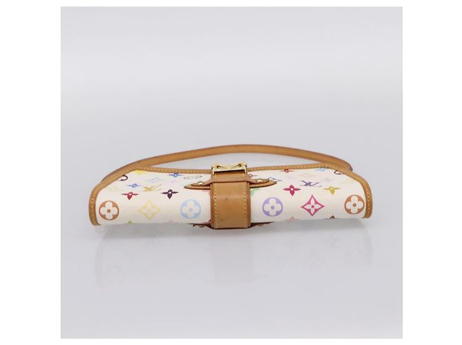 LOUIS VUITTON Monogram Multicolor Shirley Bag White M40049 LV Auth 204851V Blanc - vue 5
