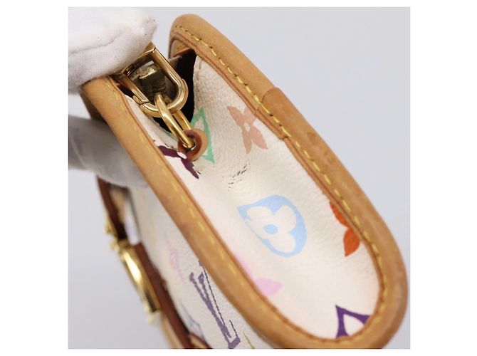 LOUIS VUITTON Monogram Multicolor Shirley Bag White M40049 LV Auth 204851V Blanc - vue 8