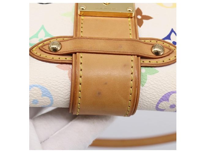 LOUIS VUITTON Monogram Multicolor Shirley Bag White M40049 LV Auth 204851V Blanc - vue 9
