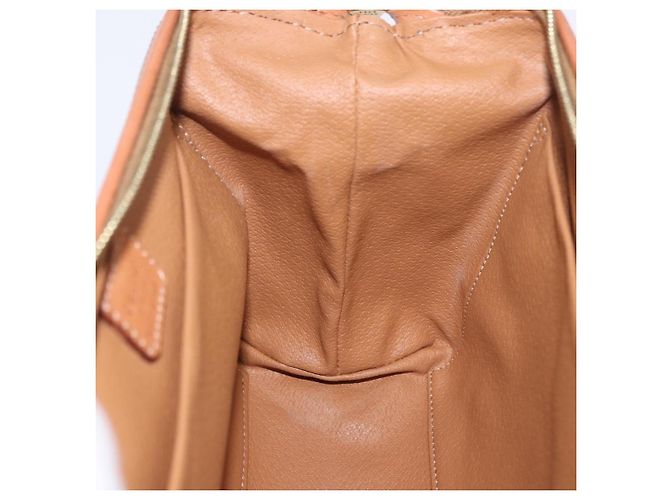 Céline CELINE Macadam Pouch PVC Leder Braun Goldfarben Auth ar14260A - Ansicht 21