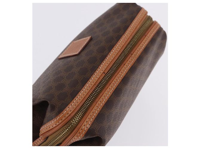 Céline CELINE Macadam Pouch PVC Leder Braun Goldfarben Auth ar14260A - Ansicht 7