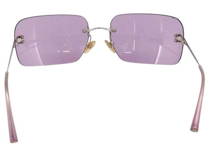 Gafas de sol CHANEL Metal Purple Silver CC Auth BA15554 Plata Púrpura - vista 3