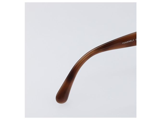 Gafas de sol CHANEL Plástico Brown Silver CC Auth BA15588 Castaño Plata - vista 16