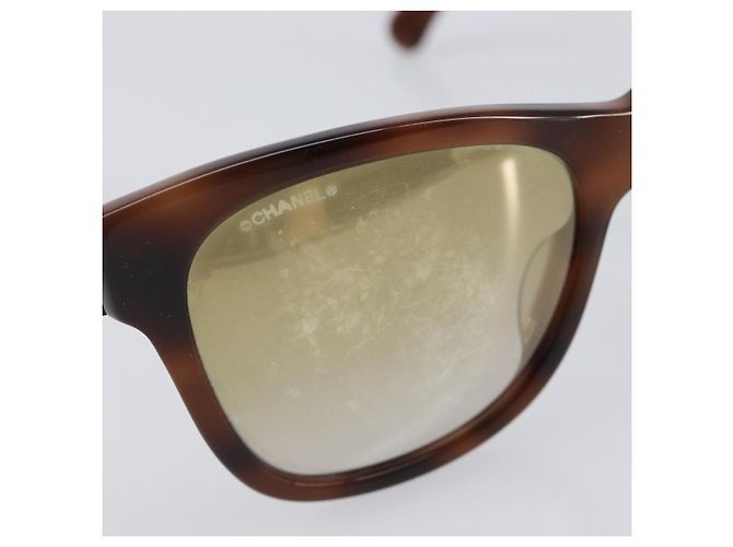 Gafas de sol CHANEL Plástico Brown Silver CC Auth BA15588 Castaño Plata - vista 7