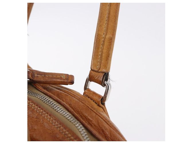 Borsa a mano PRADA in pelle marrone argento Auth am12592V - vista 19