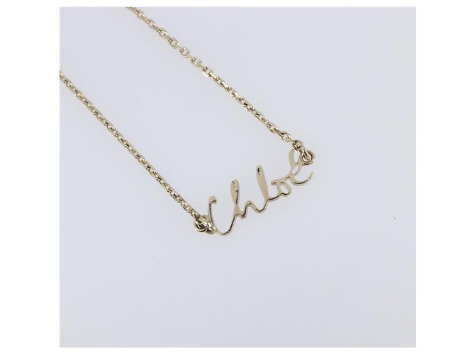 Chloé Chloe Halskette Metall 3er-Set Gold- und Silberton Auth SW2841 - Ansicht 2